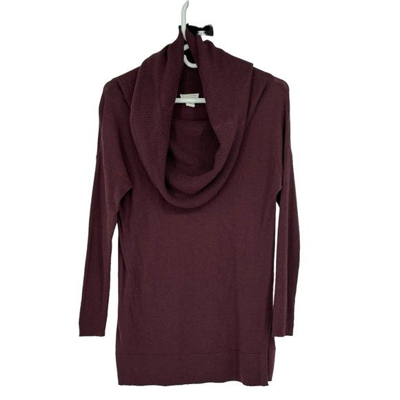 Caslon XXS Pet Maroon/Burgundy Viscose/Nylon/Polyester/Wool Cowl Neck Sweater - Picture 1 of 8